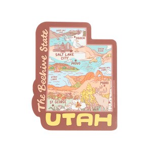 Utah State Vinyl Sticker